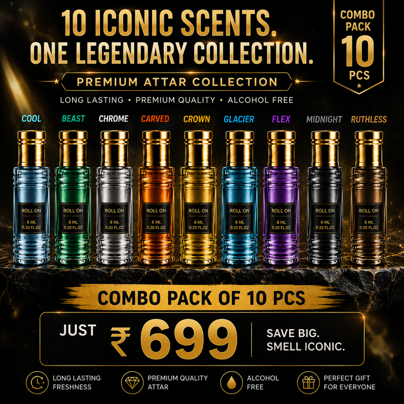 10 Pcs Attar Combo Pack