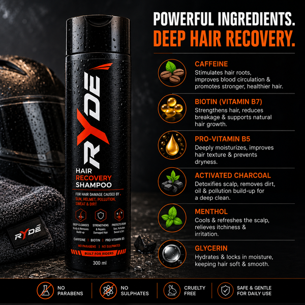 Ryde Hair Recovery Shampoo For Damaged Hairs