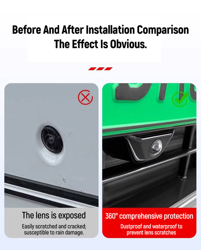 Luxury Car Camera Lens Cover Protectors Pack of 4