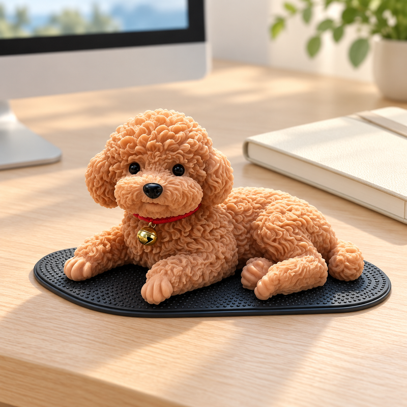 Simulation Dog Nibbling TPR Material Toy Car Central Control Island Decoration