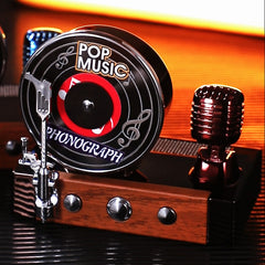 Gramophone Solar Powered Car Perfume | Air Freshener Diffuser | Battery-Free & Eco-Friendly