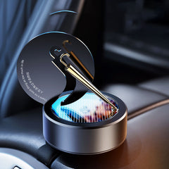 Golden Umbrella Solar Powered Rotating Car Perfume | Dashboard Air Freshener Diffuser | Battery-Free & Eco-Friendly