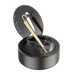 Golden Umbrella Solar Powered Rotating Car Perfume | Dashboard Air Freshener Diffuser | Battery-Free & Eco-Friendly