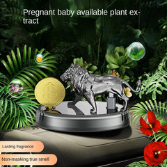 Lion Solar Powered Car Perfume | Air Freshener Diffuser | Battery-Free & Eco-Friendly