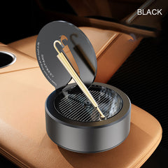 Golden Umbrella Solar Powered Rotating Car Perfume | Dashboard Air Freshener Diffuser | Battery-Free & Eco-Friendly