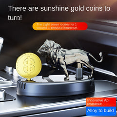Lion Solar Powered Car Perfume | Air Freshener Diffuser | Battery-Free & Eco-Friendly