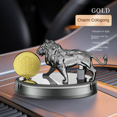 Lion Solar Powered Car Perfume | Air Freshener Diffuser | Battery-Free & Eco-Friendly