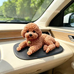 Simulation Dog Nibbling TPR Material Toy Car Central Control Island Decoration