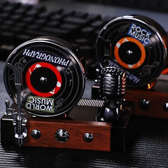 Gramophone Solar Powered Car Perfume | Air Freshener Diffuser | Battery-Free & Eco-Friendly