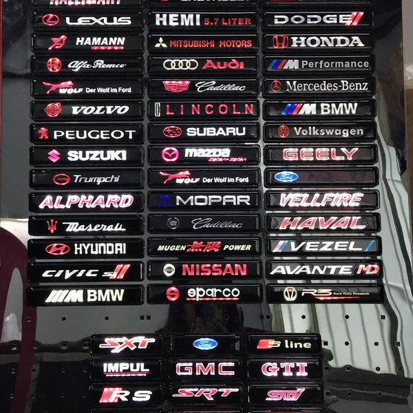 Car Grille LED Logo Light Badge