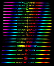 Load image into Gallery viewer, Brand Logo Laser Reflective Car Sticker Brand Logo 2 Pcs