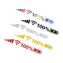 Load image into Gallery viewer, WiFi Signal Reflective Sticker White