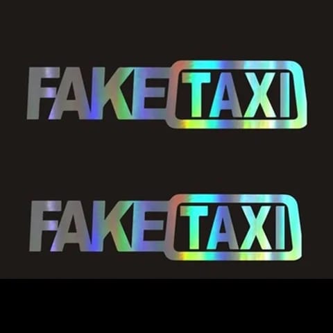 Fake Taxi Reflective Sticker