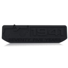 Load image into Gallery viewer, 3D Jeep 75th Anniversary Metal Sticker Decal Black