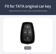 Load image into Gallery viewer, Tata Harrier/Safari/Nexon New Key Premium Metal Alloy Keycase with Holder &amp; Rope Chain