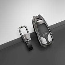 Load image into Gallery viewer, Audi Remote Key Armour Metal Alloy Keycase with Holder &amp; Rope Chain