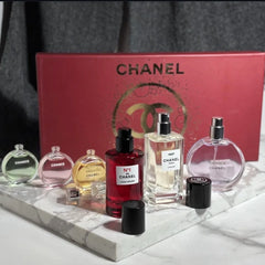 Chanel 6 Pcs Red Perfume Gift Set