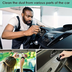 2pcs Set of Car Detailing Brushes, Portable Car Tire Brushes, with Cap Design, High-Density Soft Bristle Detailing Brushes, for Car Tire Glossy Polishing Wax Application