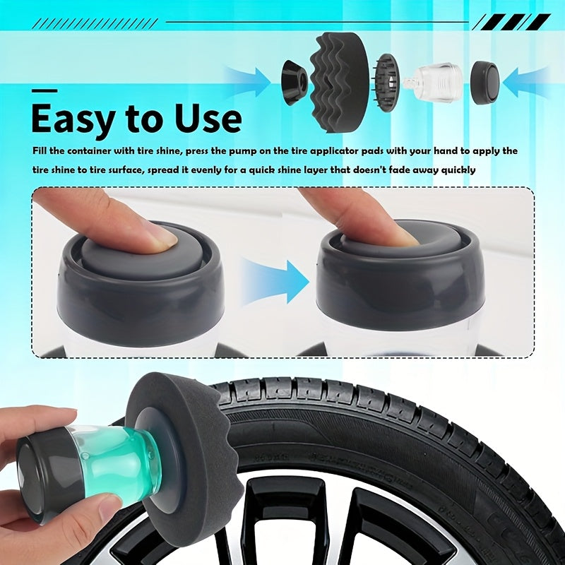 Kaarr Trim & Tyre Wax with Premium Applicator Refillable Sponge