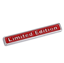 Load image into Gallery viewer, 3D Limited Edition Metal Sticker Decal Red (6 x 1 cm)