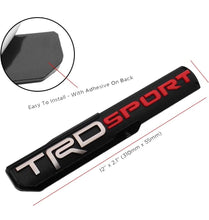 Load image into Gallery viewer, 3D TRD SPORT Sticker Decal Grey/Red (30 x 6 cm)