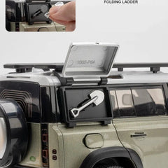 Defender 110 Green Metal Diecast Car  1:18 (28x11 cm)