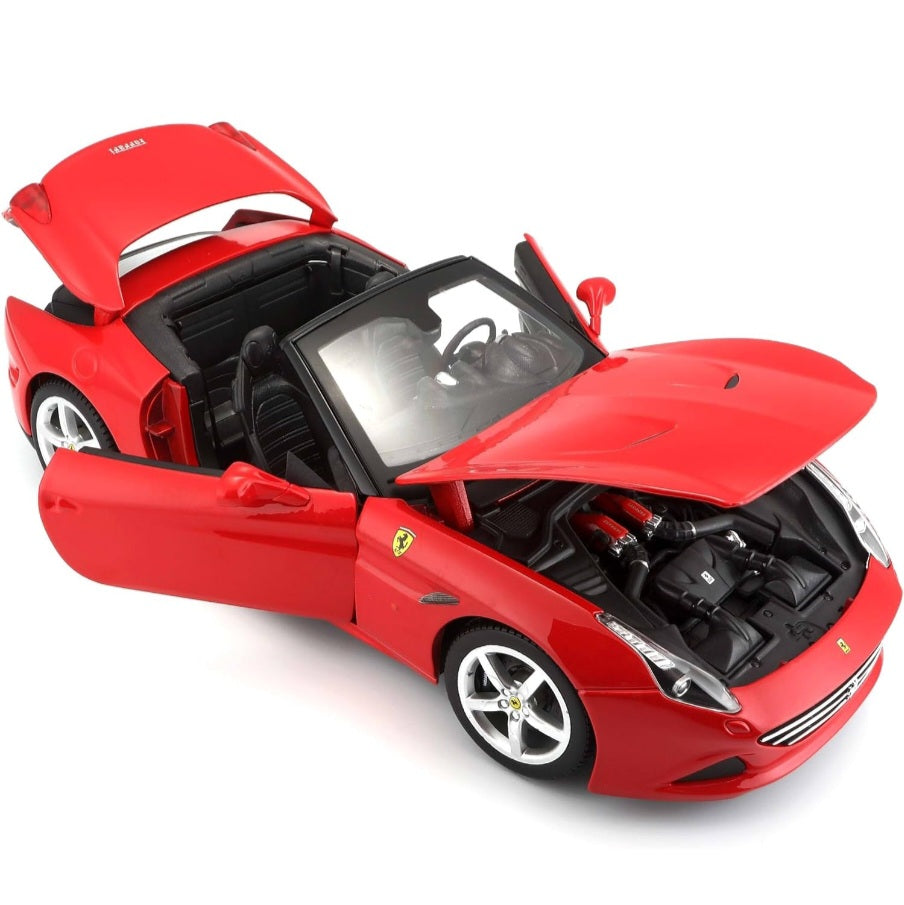 Licensed Ferrari California T Open Red 1:18 Licensed Bburago Diecast Scale Model