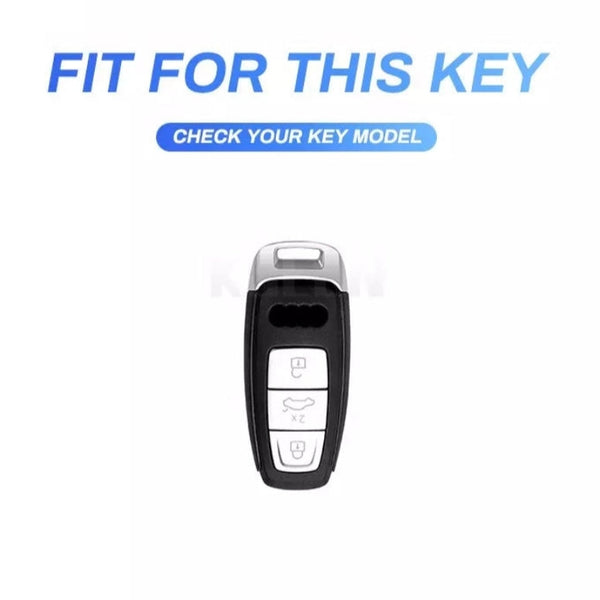 Audi 2018-2022 A6 A7 A8 E-Tron Q8 SQ8, 2020 2021 2022 A3 Q7 S3 S6 SQ7 RS6 S7 RS7 Exclusive Gen Z Metal Alloy Keycase
