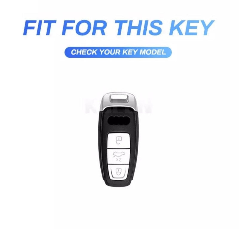 Audi 2018-2022 A6 A7 A8 E-Tron Q8 SQ8, 2020 2021 2022 A3 Q7 S3 S6 SQ7 RS6 S7 RS7 Exclusive Gen Z Metal Alloy Keycase