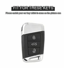 Load image into Gallery viewer, Skoda/Volkswagen New Keyless Remote Key Armour Metal Alloy Keycase with Holder &amp; Rope Chain