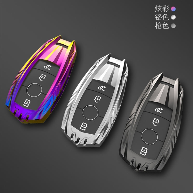 Mercedes C New Key Armour Metal Alloy Keycase with Holder & Rope Chain