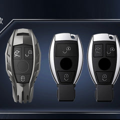 Mercedes Old Key Armour Metal Alloy Keycase with Holder & Rope Chain