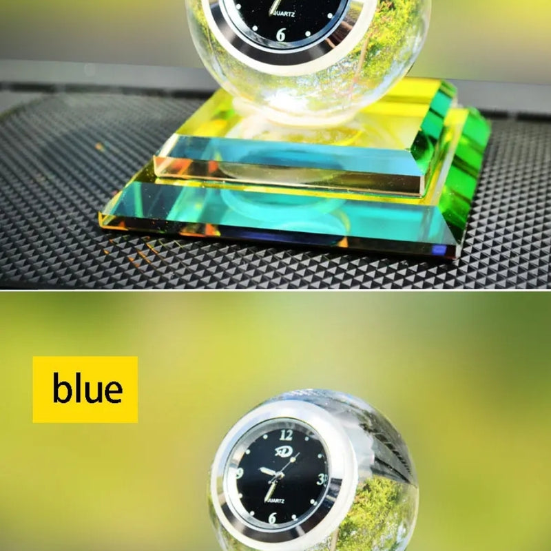 Crystal Ball Clock Car Perfume Heavy