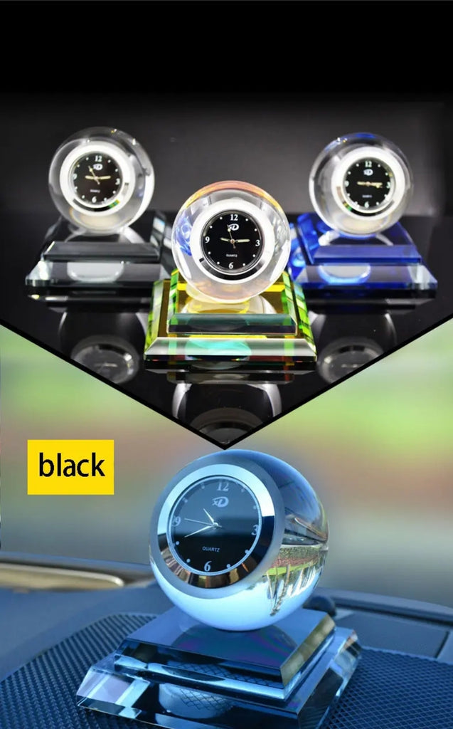 Crystal Ball Clock Car Perfume Heavy