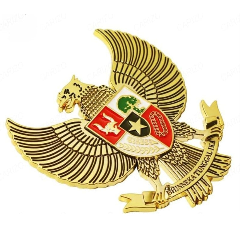 Eagle BTI Gold Grille Metal Emblem (8.5 x 8.5 cm)