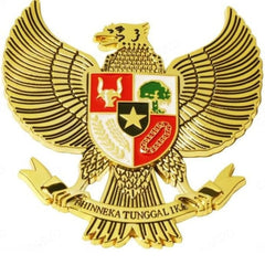 Eagle BTI Gold Grille Metal Emblem (8.5 x 8.5 cm)