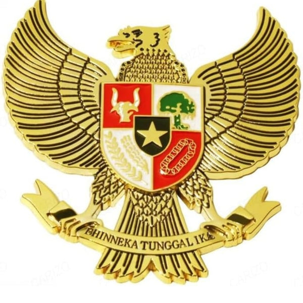 Eagle BTI Gold Grille Metal Emblem (8.5 x 8.5 cm)