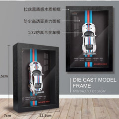 Porsche Diecast Car with 3D Frame