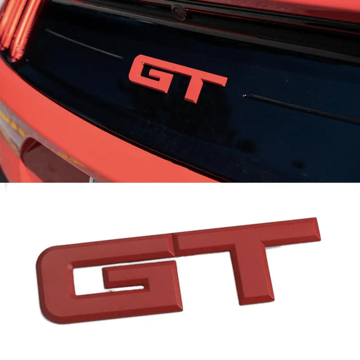 3D GT v4.0 Metal Sticker Decal Red (18x5 cm)