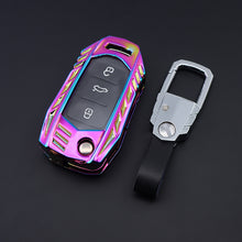 Load image into Gallery viewer, Skoda/Volkswagen Old Flip Key Armour Metal Alloy Keycase with Holder &amp; Rope Chain