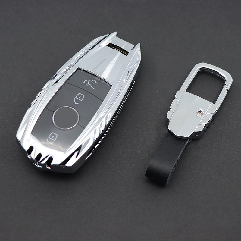 Mercedes Key Rack Mercedes C New Key Armour Metal Alloy Keycase with Holder & Rope Chain ...