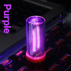 Touch-Sensitive RGB Color-Changing LED Glass Bottle Lamp - Dimmable USB-Powered Night Light 2 Pcs Set