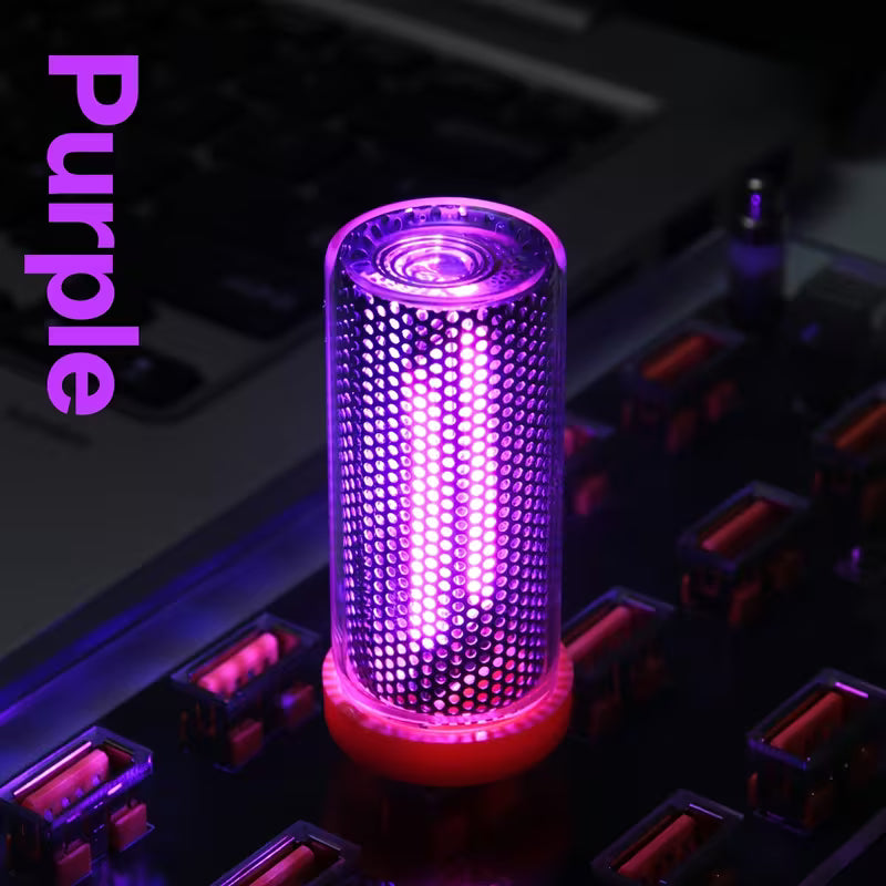 Touch-Sensitive RGB Color-Changing LED Glass Bottle Lamp - Dimmable USB-Powered Night Light 2 Pcs Set