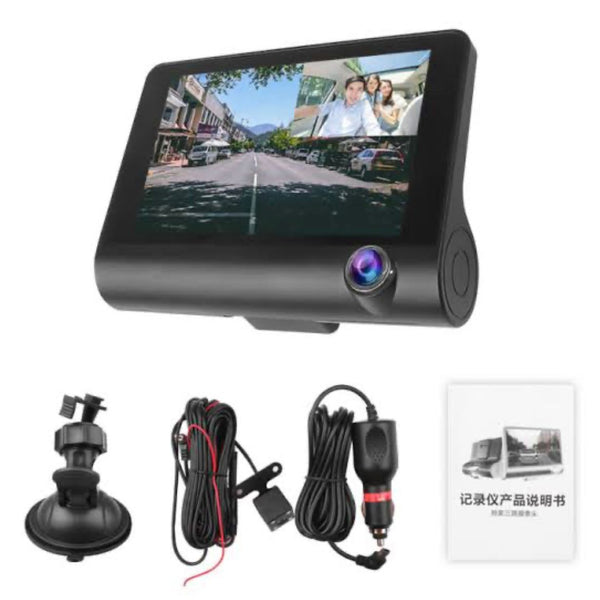 3 Way Car DVR Camera Driving Recorder