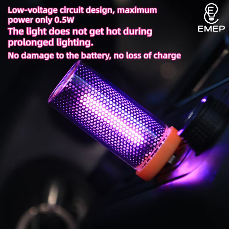 Touch-Sensitive RGB Color-Changing LED Glass Bottle Lamp - Dimmable USB-Powered Night Light 2 Pcs Set