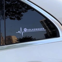 Heartbeat Brand Logo Laser Reflective Car Sticker (2 Pcs Set)