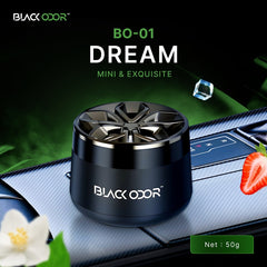 BLACK ODOR Car Perfume BO-01 | Premium Mini Gel Air Freshener for Elegant Fragrance