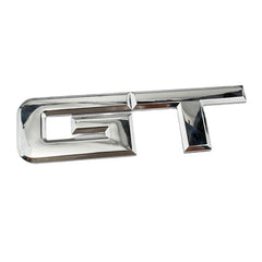 3D GT v4.0 Metal Sticker Decal Silver (18x5 cm)
