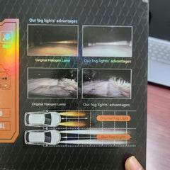 Universal 250W LED Fog Lamp Hi/Lo Bi Projector High Clear Lens 3000-4300K Three Color Temperature Lens Car Fog Light Led