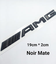 Load image into Gallery viewer, 3D AMG Metal Sticker Decal Black (18 x 2 cm)